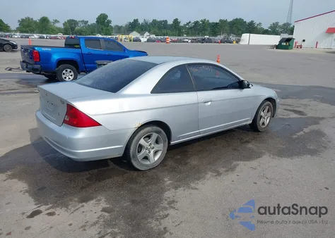 2003 Honda Civic Lx из США, поврежденный, VIN 1HGEM22573L067942